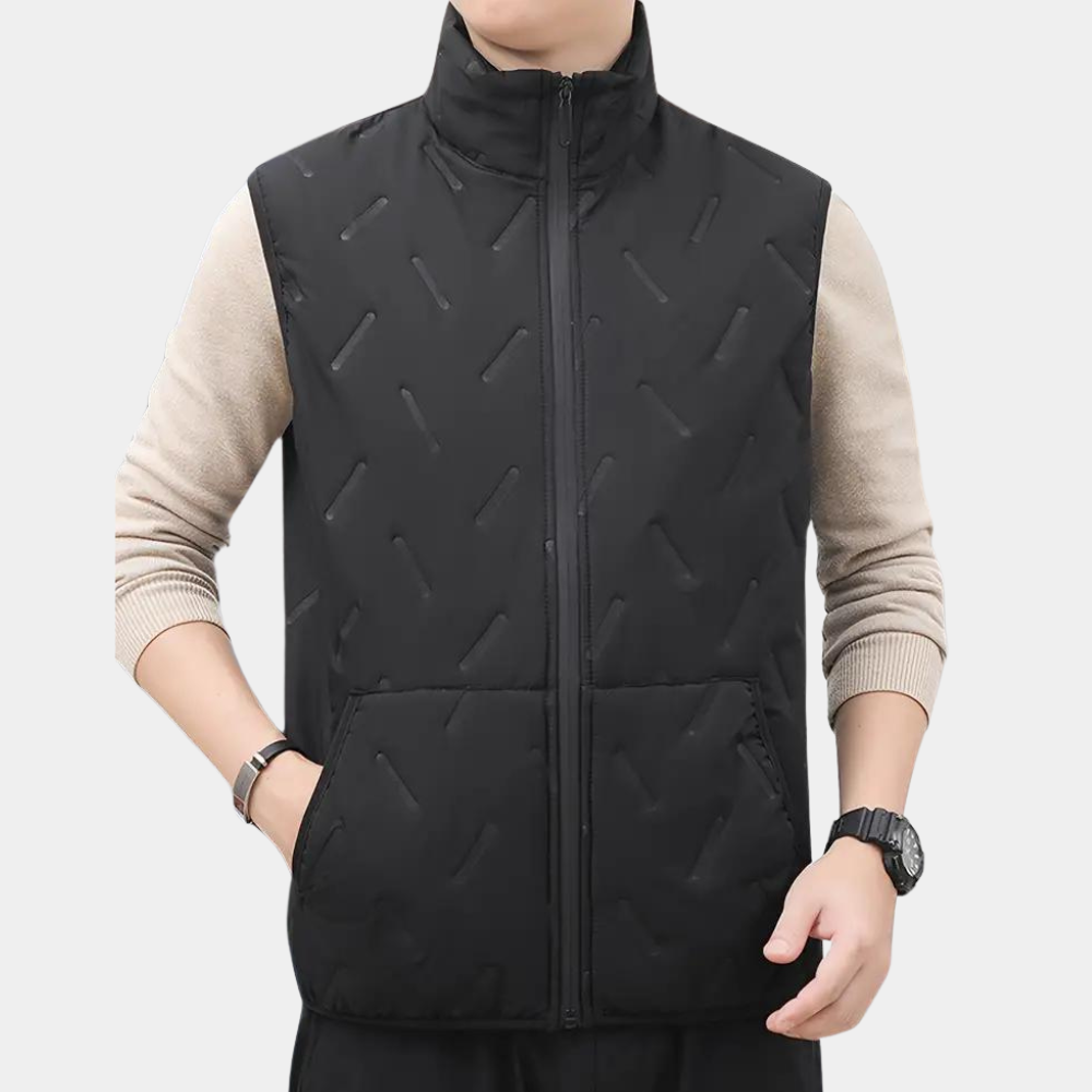 Relaxed Fit ærmeløs vest til mænd