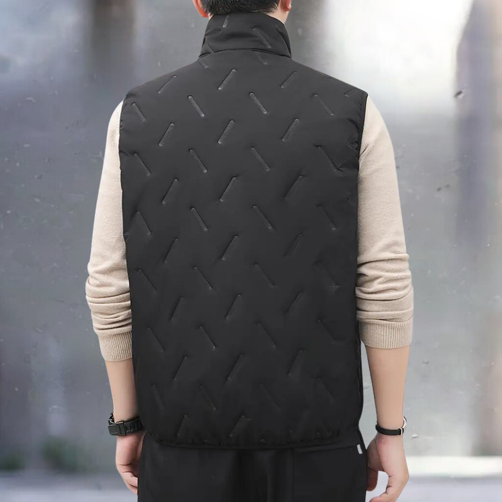 Relaxed Fit ærmeløs vest til mænd