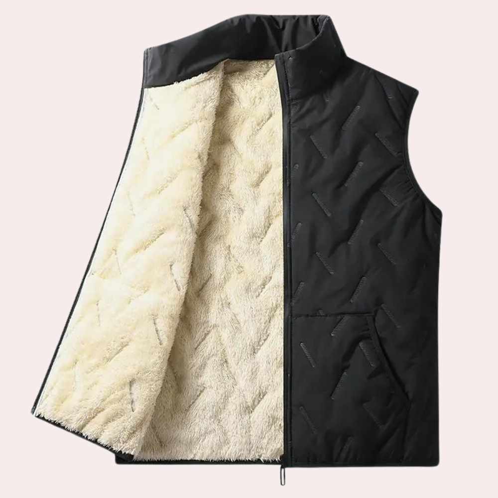Relaxed Fit ærmeløs vest til mænd