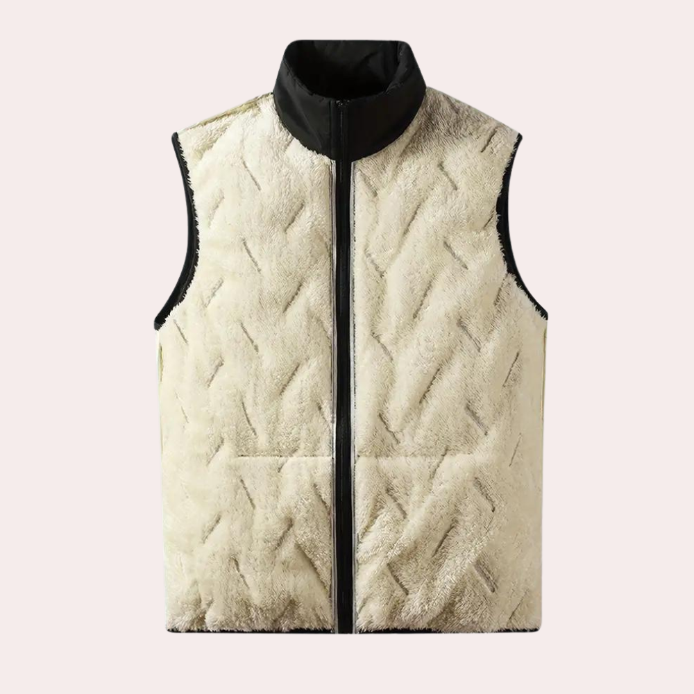 Relaxed Fit ærmeløs vest til mænd