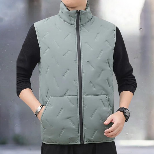 Relaxed Fit ærmeløs vest til mænd