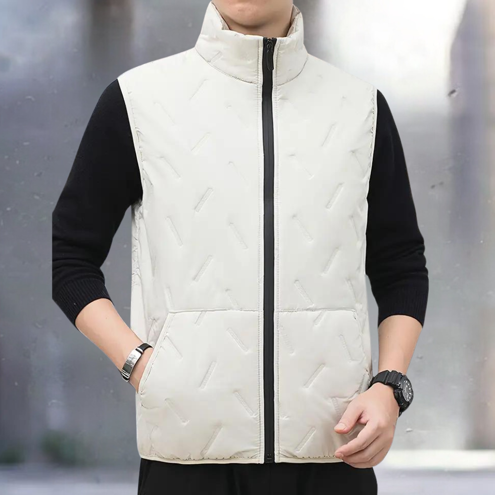 Relaxed Fit ærmeløs vest til mænd