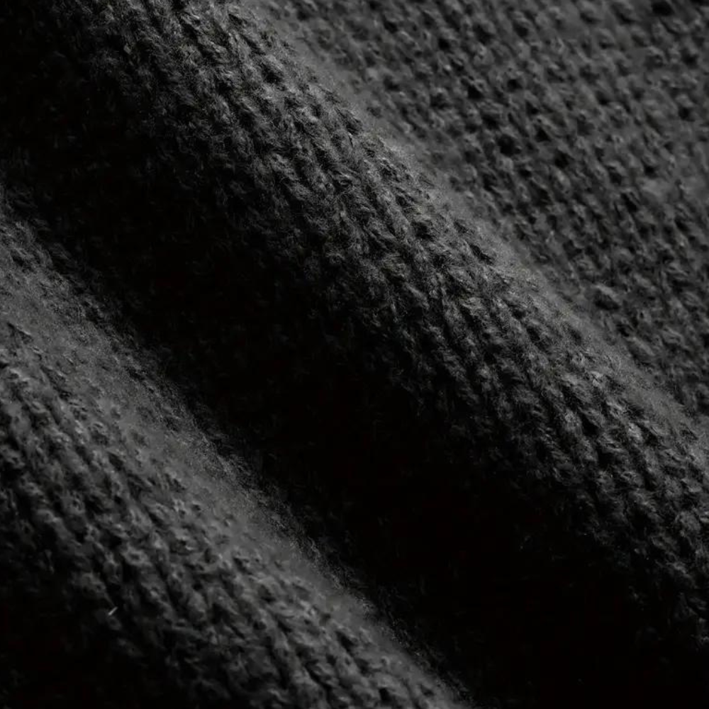 Alsidig langærmet strikket sweater til mænd