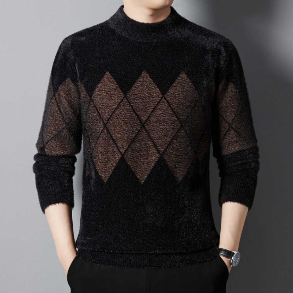 Behagelig strikket sweater til mænd