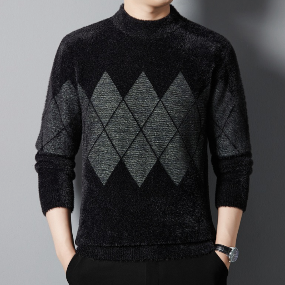 Behagelig strikket sweater til mænd