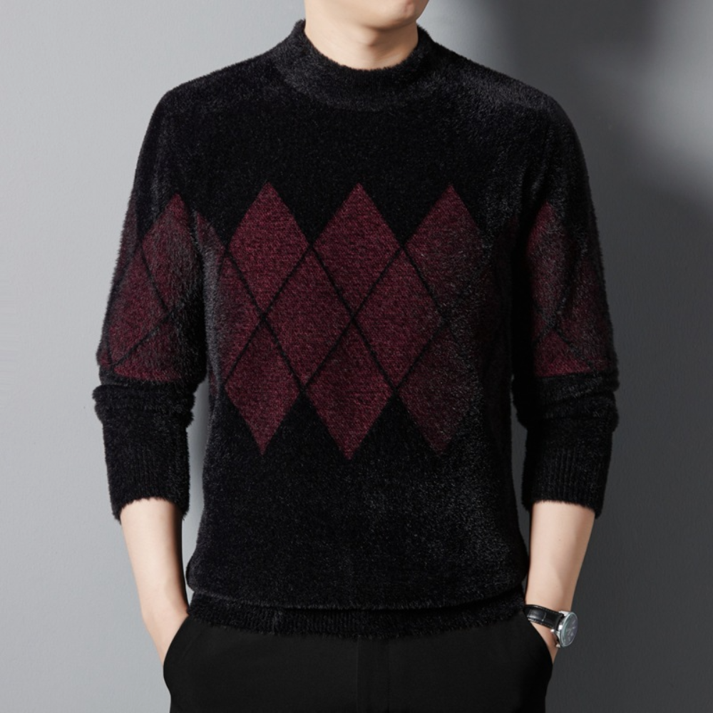 Behagelig strikket sweater til mænd