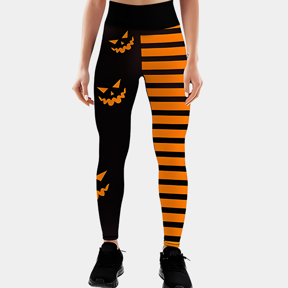 Leggings med halloween-tryk