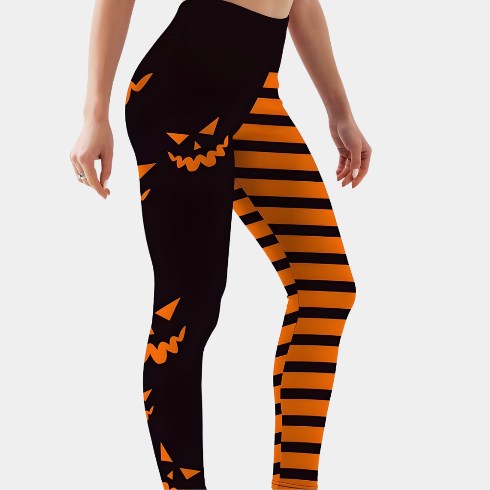 Leggings med halloween-tryk