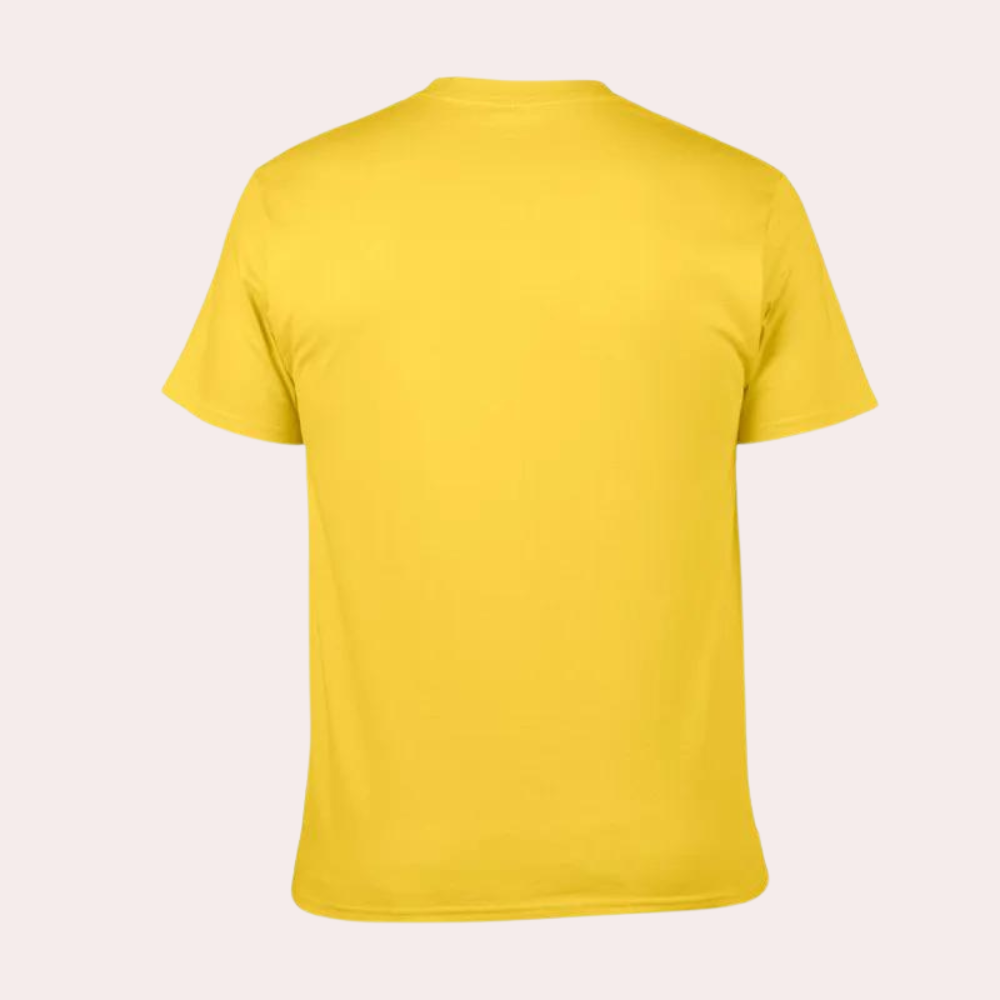 Smiley-farvet T-shirt til mænd