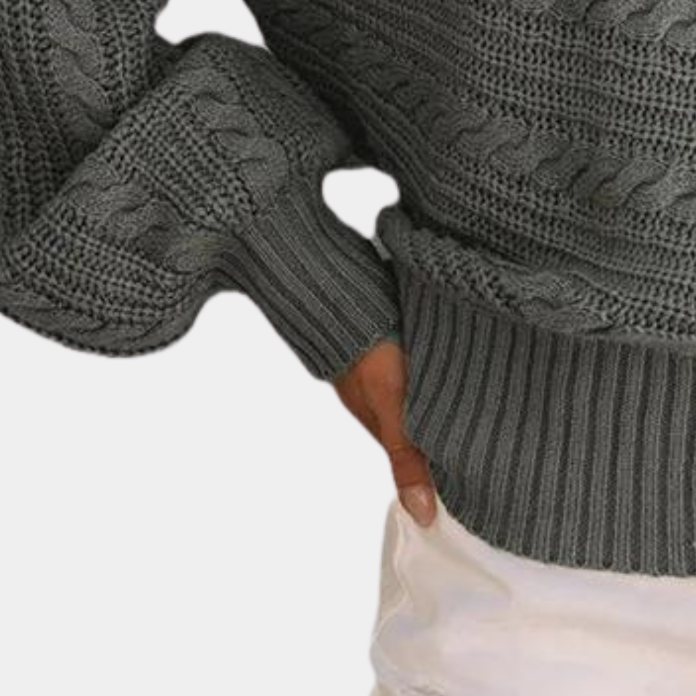 Elegant strikket sweater til kvinder