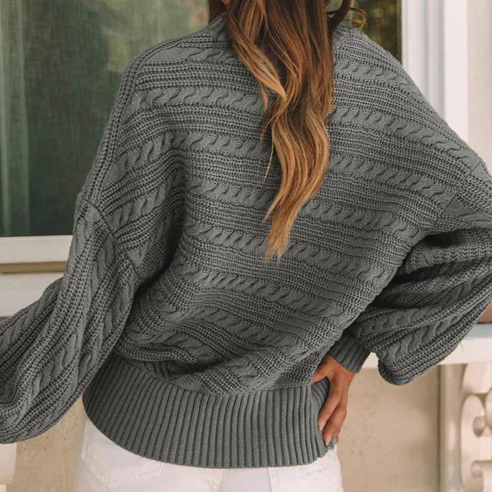 Elegant strikket sweater til kvinder