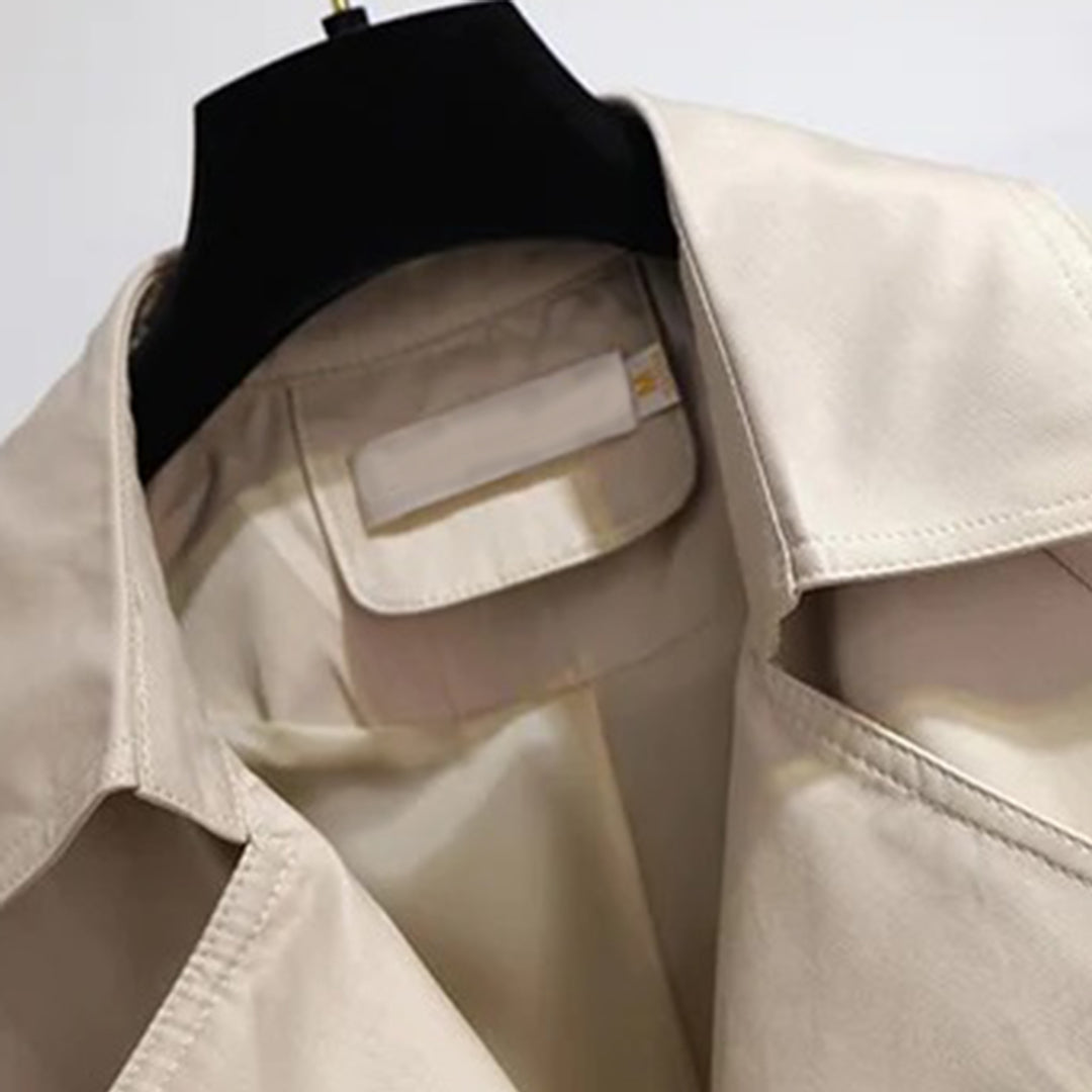 Dobbeltradet trenchcoat