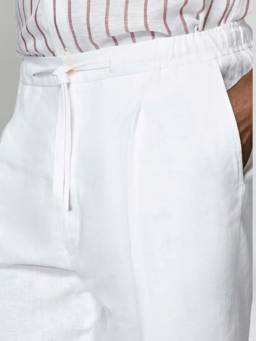 Seaside Linen Hvid Herrebukser