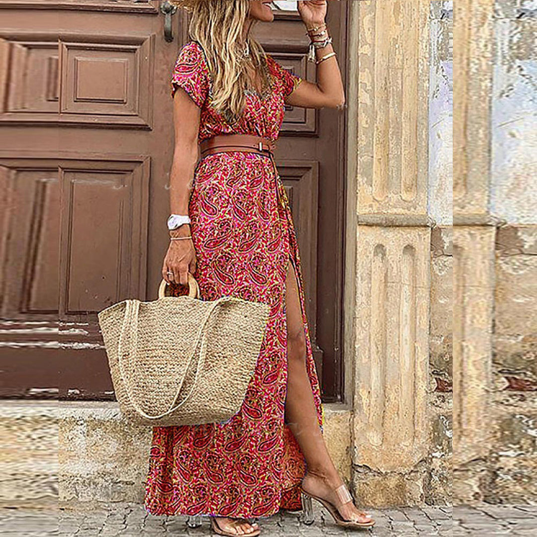 Stilfuld og elegant boho-kjole til kvinder