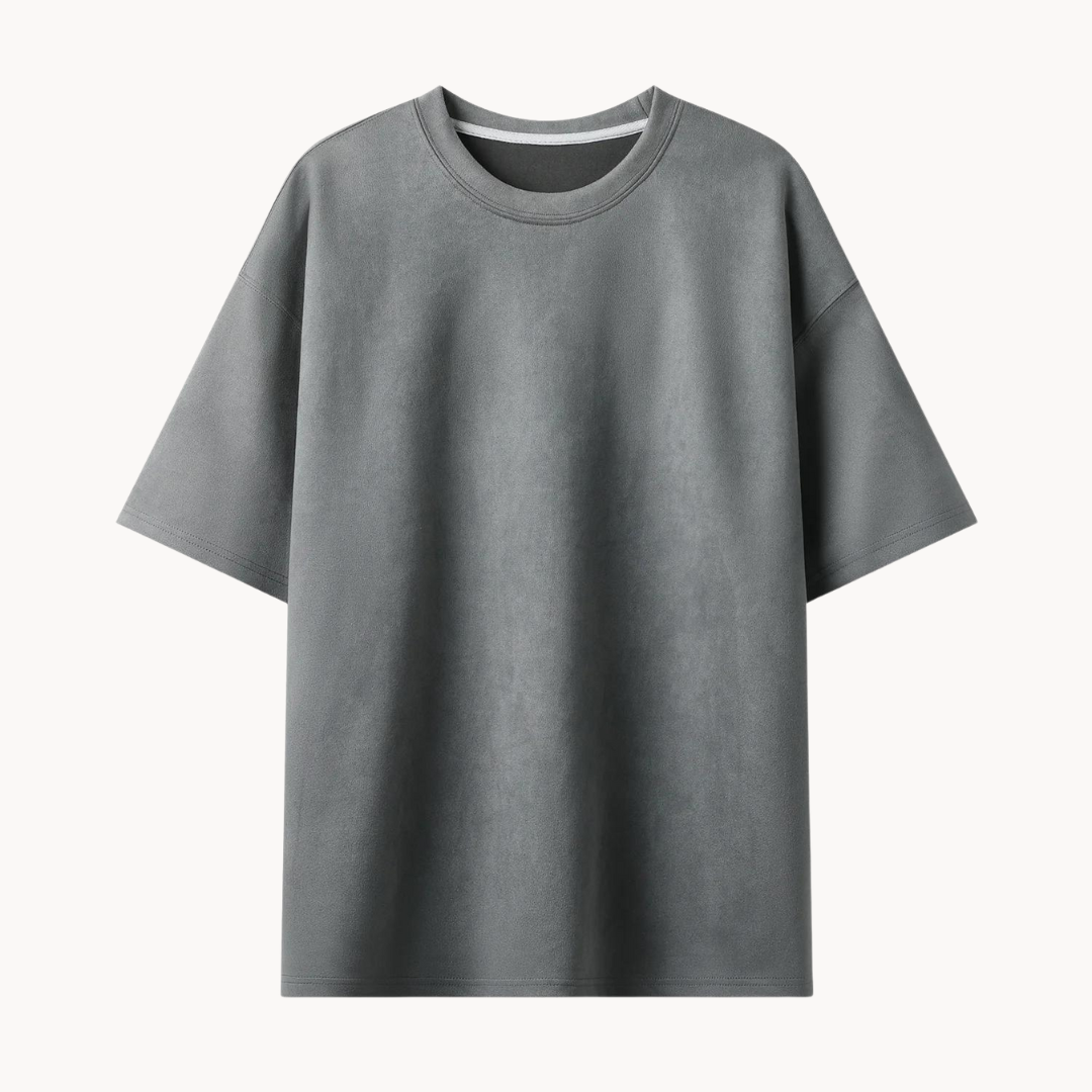 Unikke Suede T-shirt i ruskind til mænd