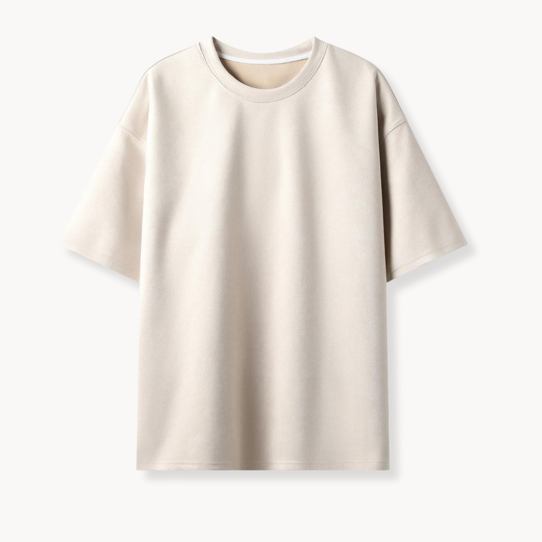 Unikke Suede T-shirt i ruskind til mænd