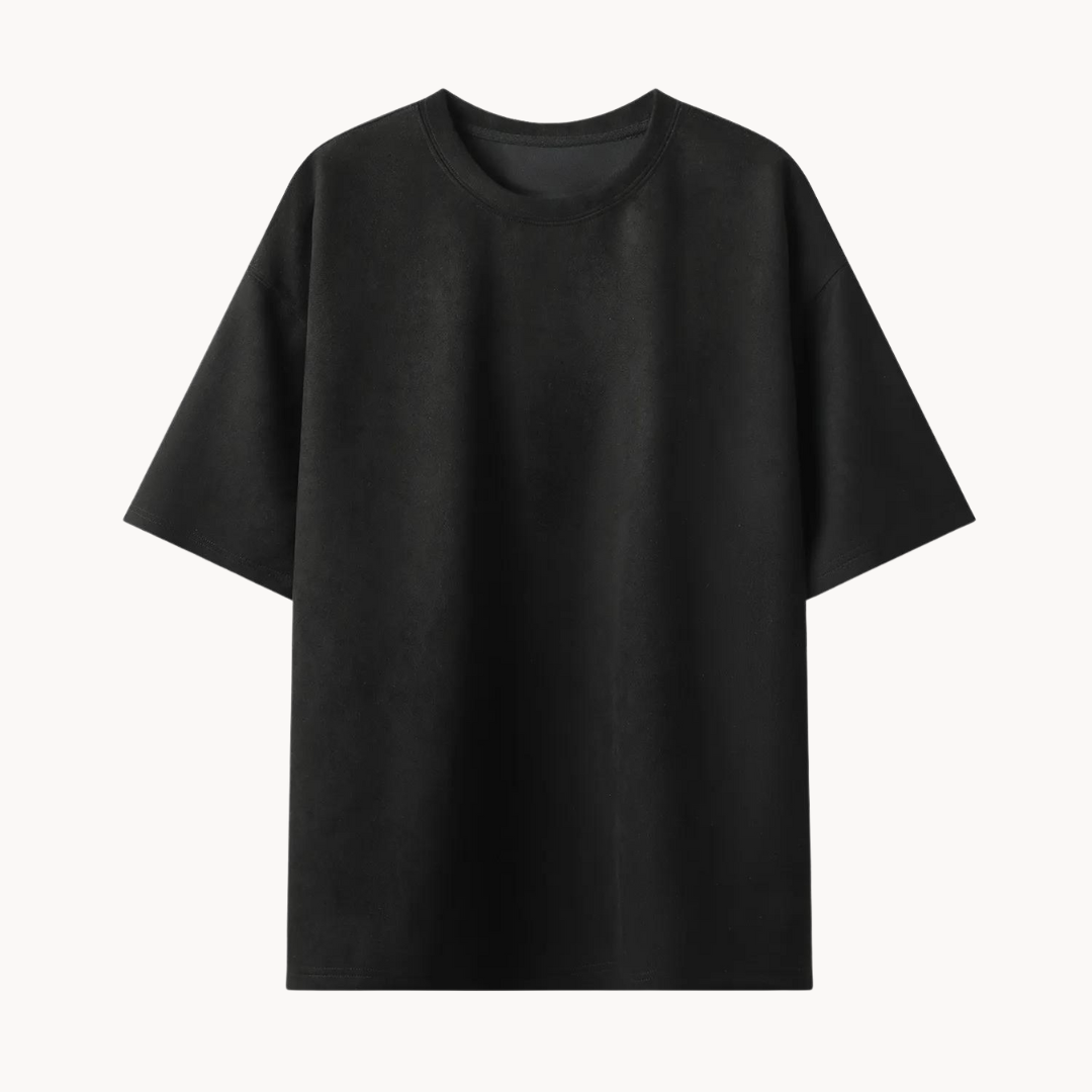 Unikke Suede T-shirt i ruskind til mænd