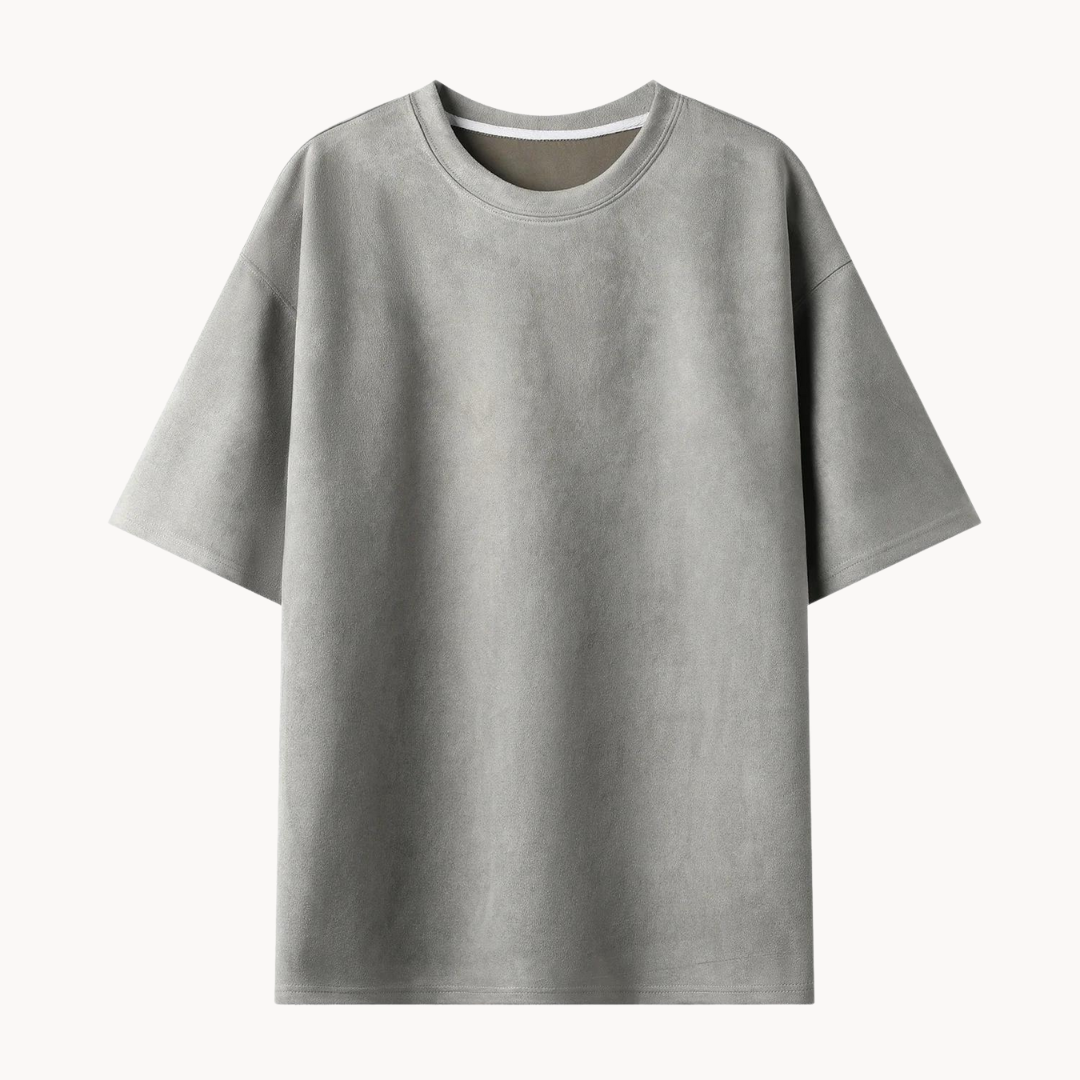 Unikke Suede T-shirt i ruskind til mænd
