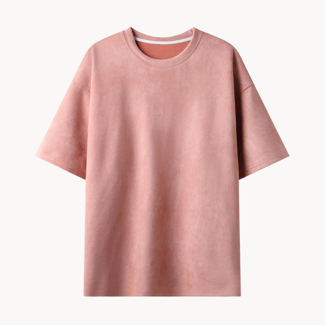 Unikke Suede T-shirt i ruskind til mænd
