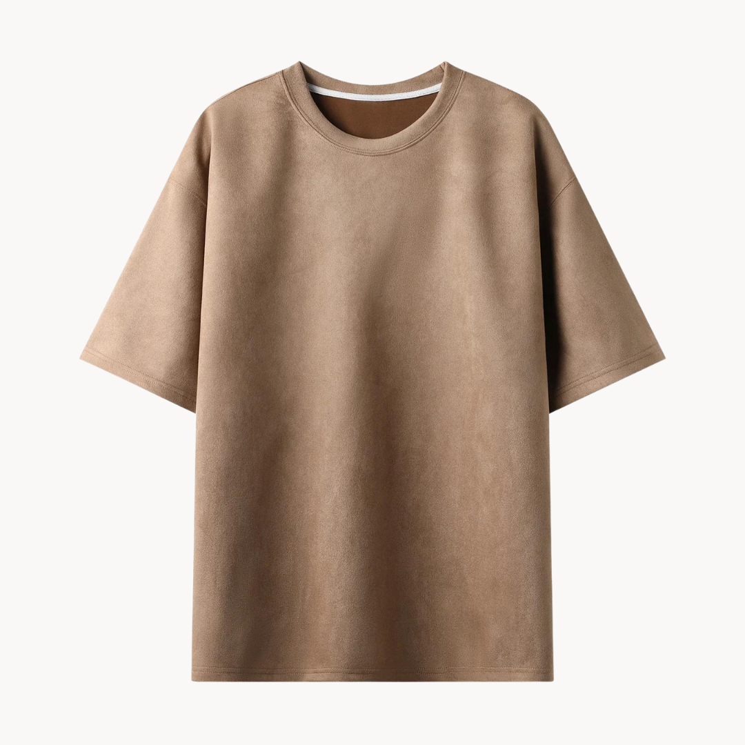 Unikke Suede T-shirt i ruskind til mænd