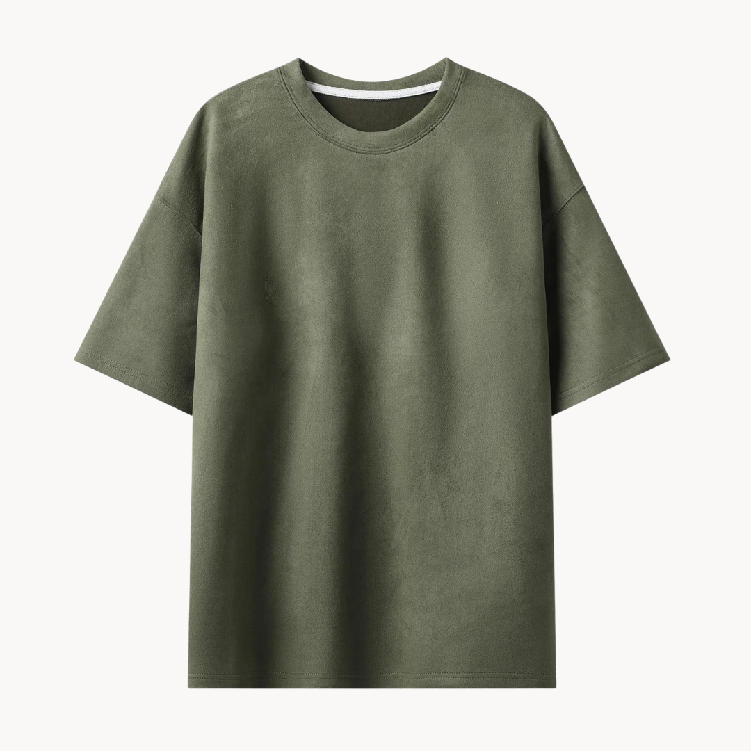 Unikke Suede T-shirt i ruskind til mænd