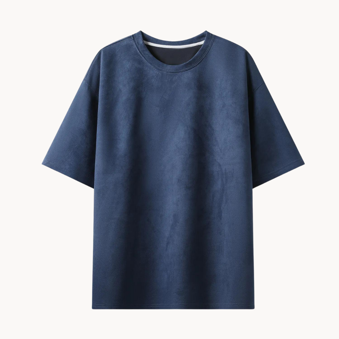 Unikke Suede T-shirt i ruskind til mænd