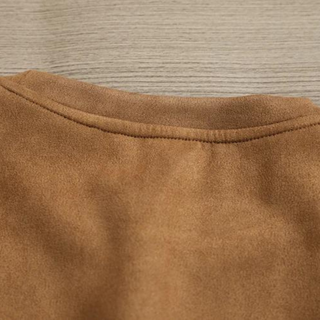 Unikke Suede T-shirt i ruskind til mænd