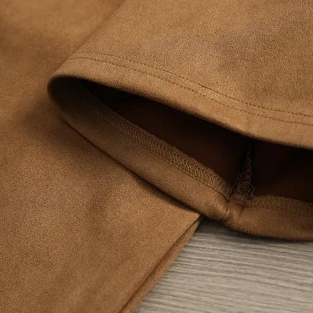 Unikke Suede T-shirt i ruskind til mænd