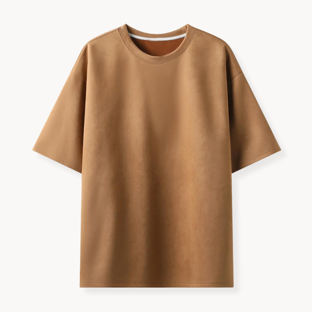 Unikke Suede T-shirt i ruskind til mænd