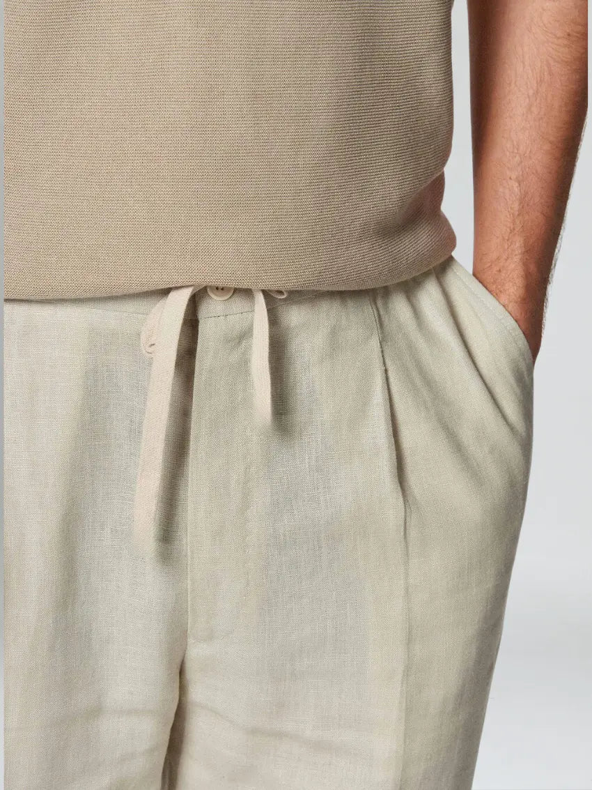 Seaside Linen Beige Herrebukser