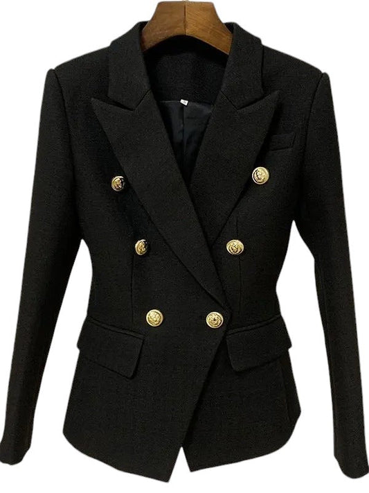 Blazer med løveknap til kvinder