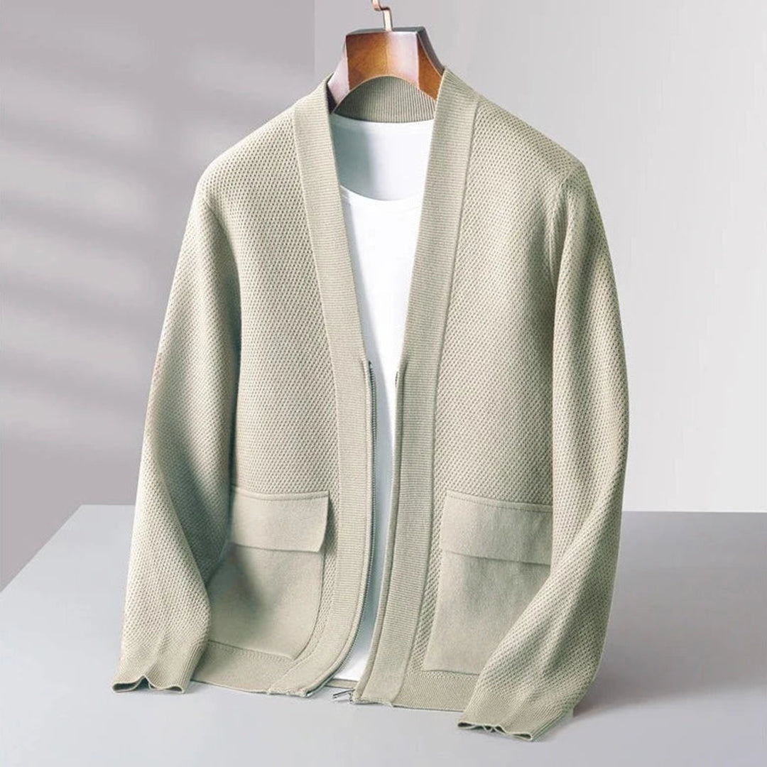 Strikket cardigan til mænd