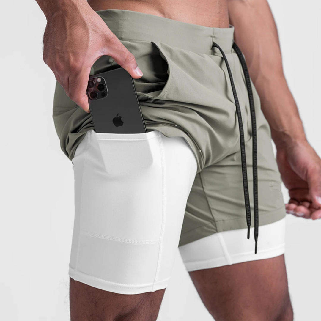 Løbeshorts til mænd med indvendigt lag