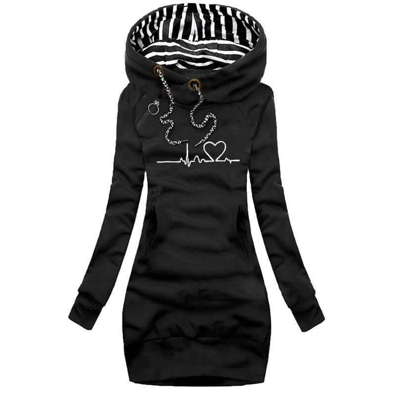 Trendy hoodiekjole til piger til kvinder