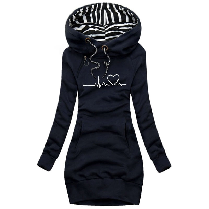 Trendy hoodiekjole til piger til kvinder