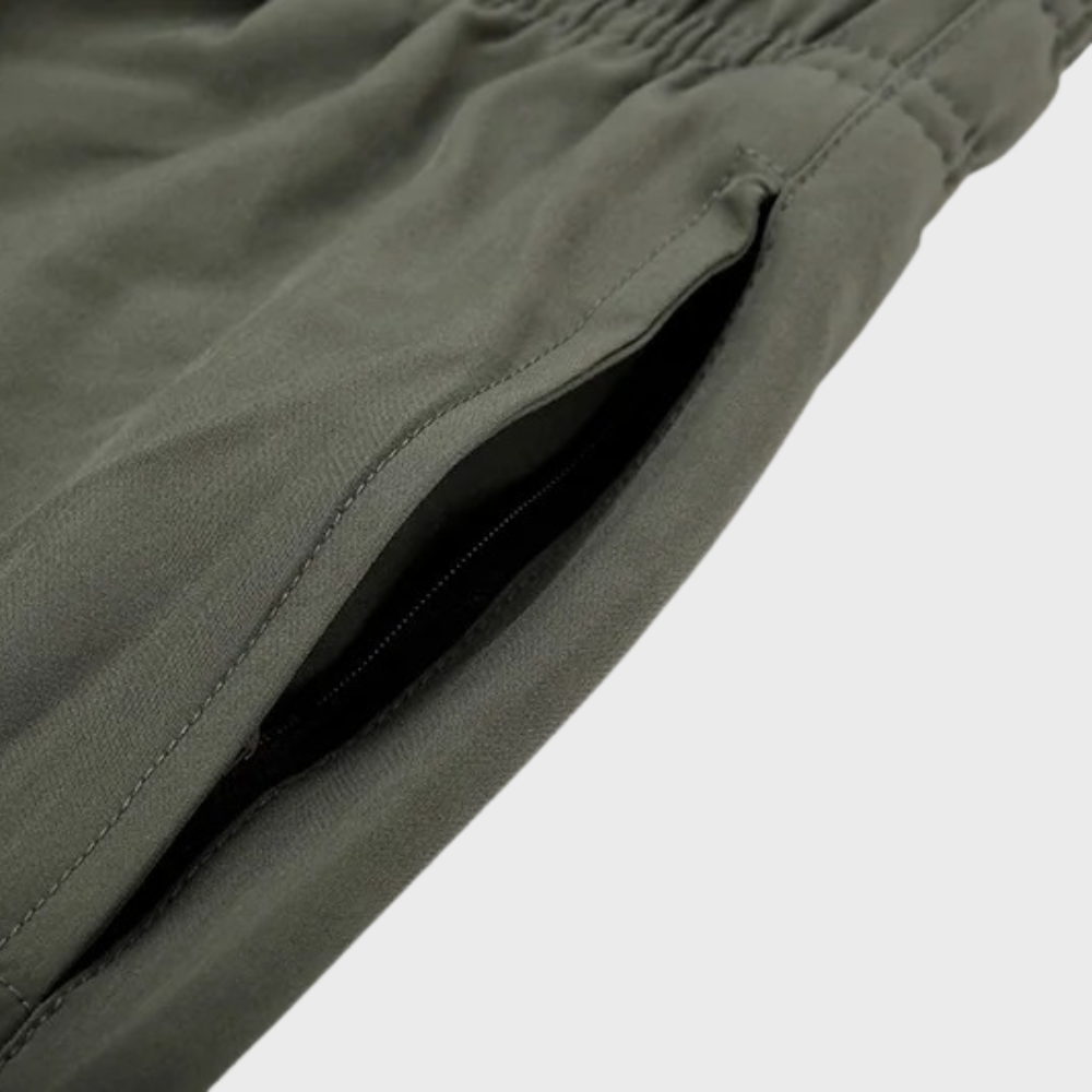 Herreshorts med lynlåslommer