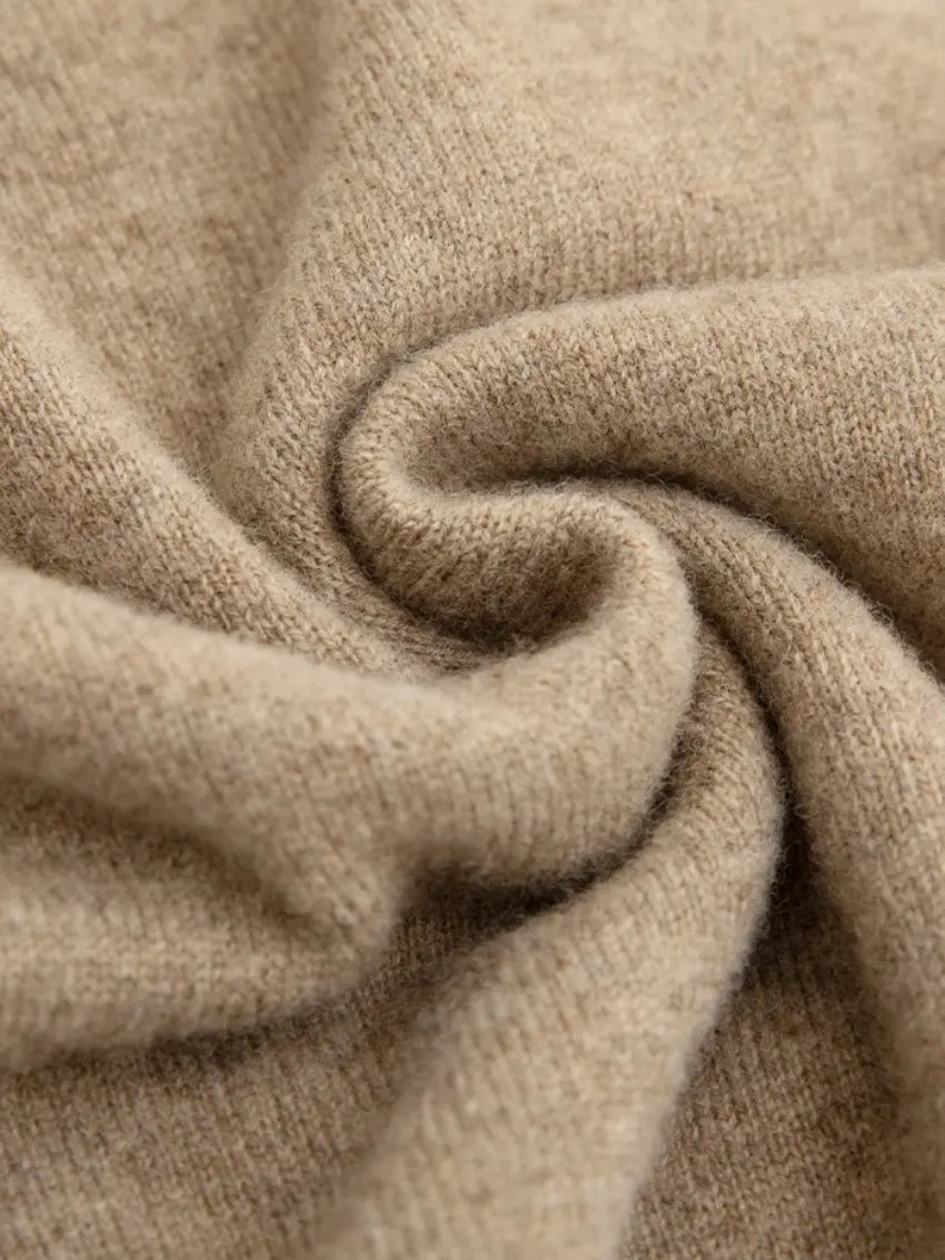 Beige skjorte i uld til mænd