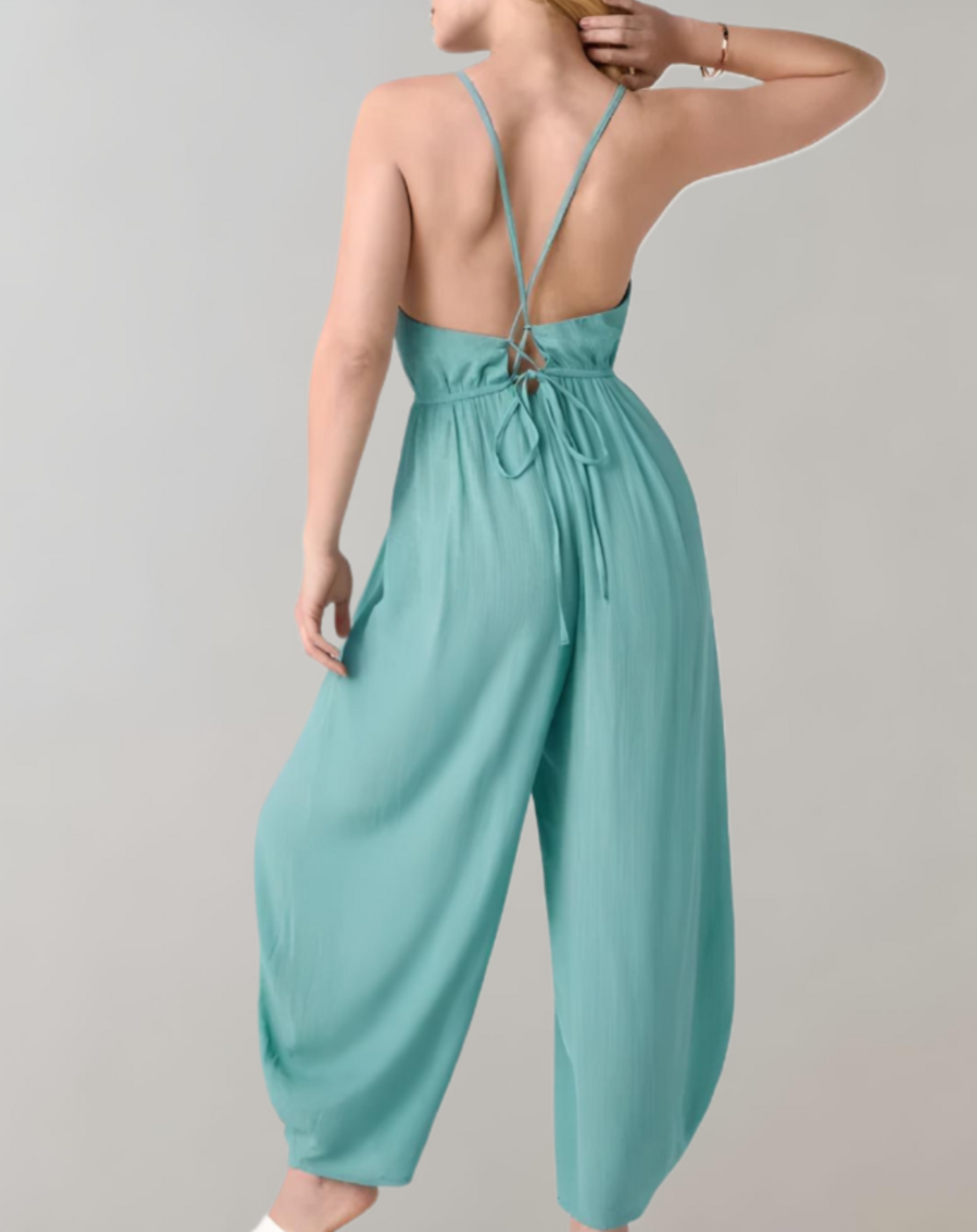 Elegance Jumpsuit med spaghettistropper til kvinder