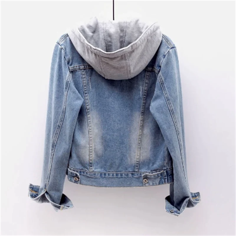Denimjakke med lammefleecestreng