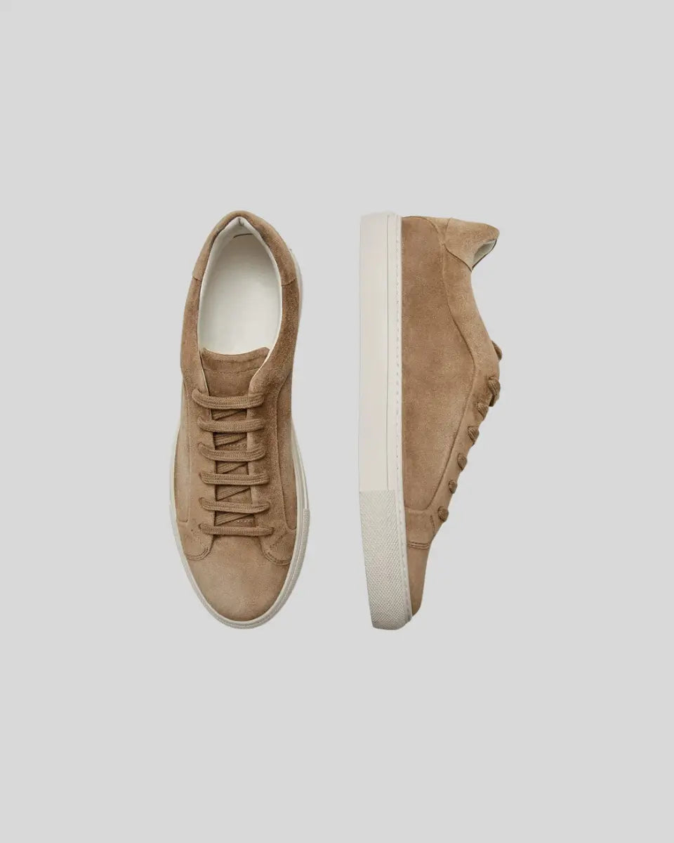 Khaki Oxford-sneakers til mænd