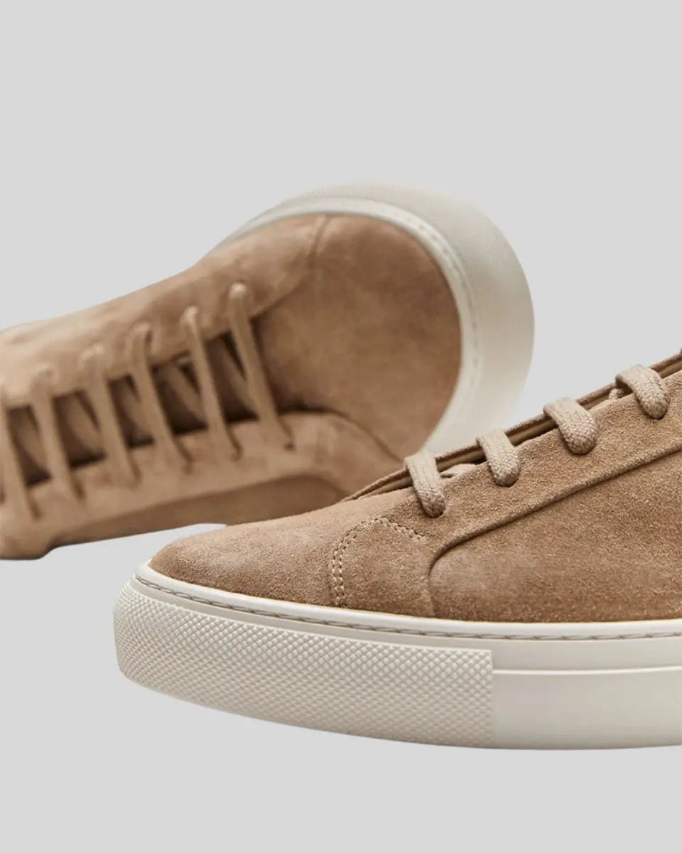 Khaki Oxford-sneakers til mænd