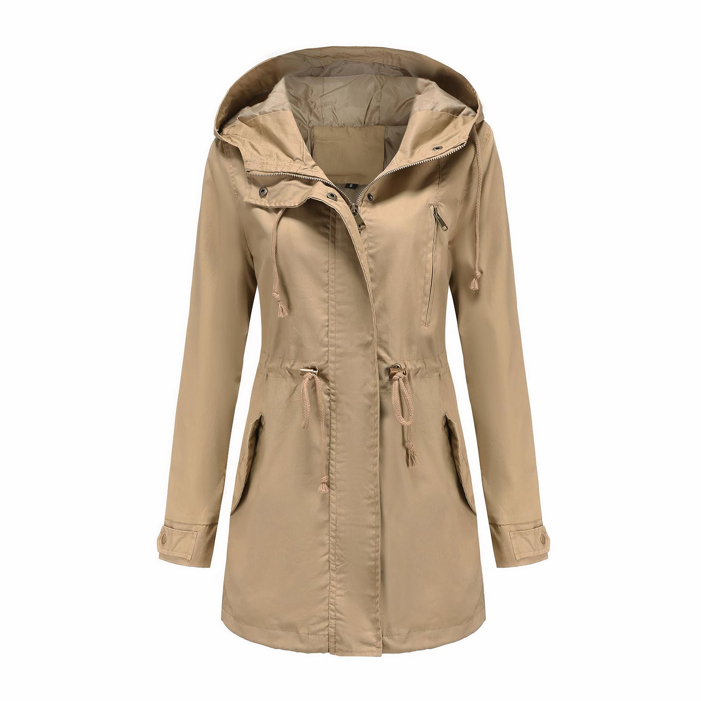 Vindtæt trenchcoat til kvinder