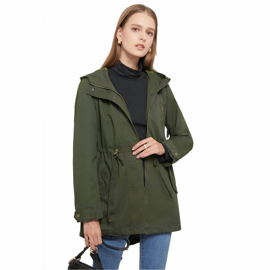 Vindtæt trenchcoat til kvinder