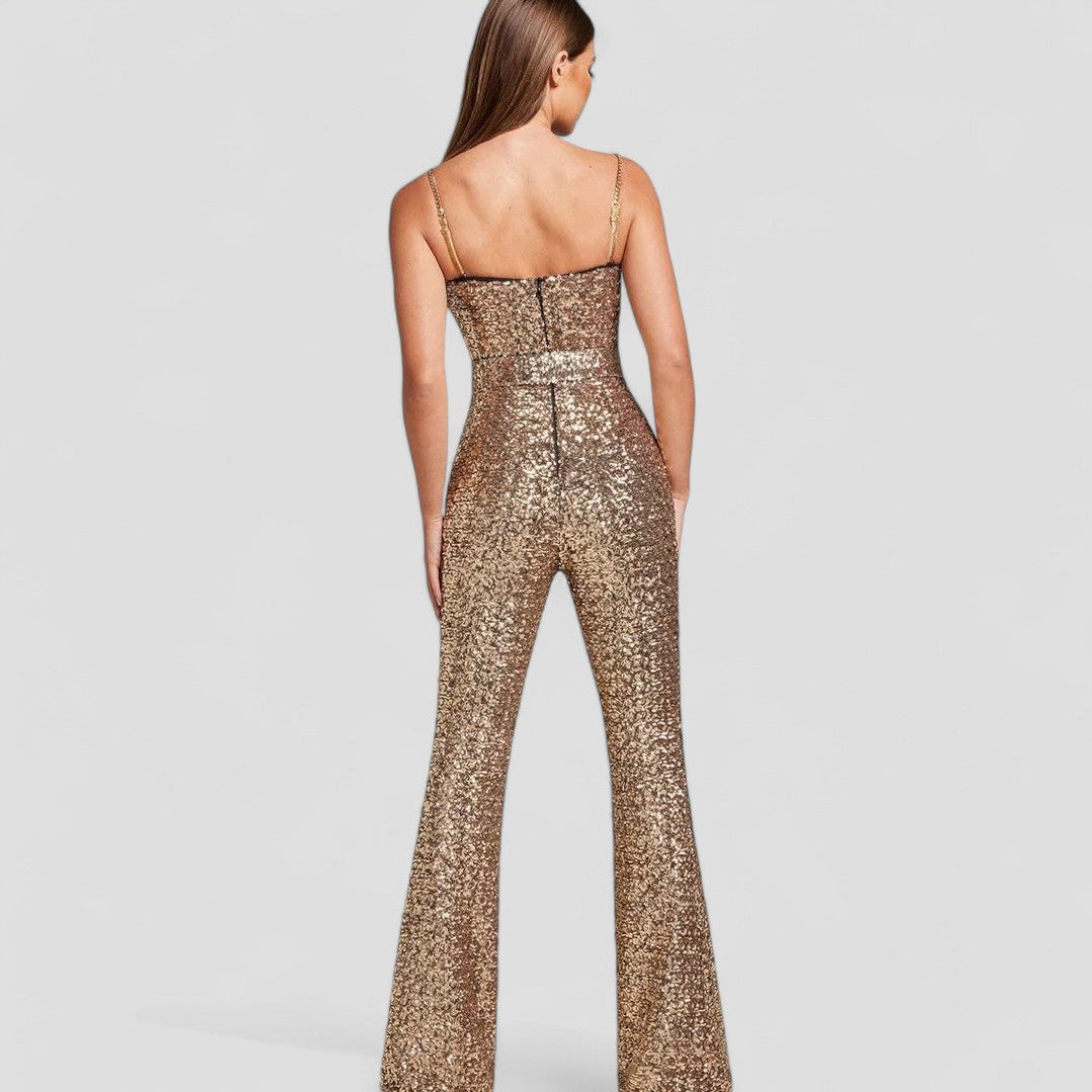 Afslappet jumpsuit med lange ben til kvinder