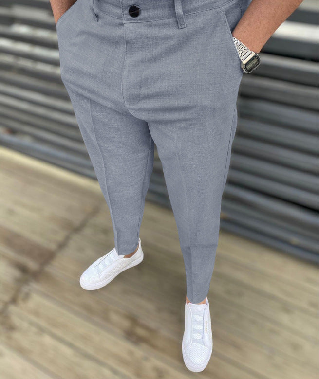 Slim Fit afslappet bukser til mænd