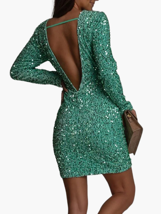 Rygløs A-line bodycon-kjole