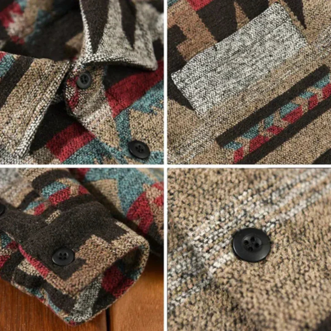 Vintage flannelskjorte til herrer