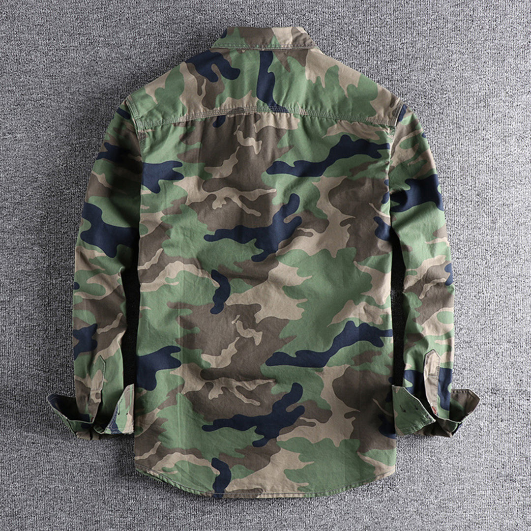 Herre camouflage skjorter