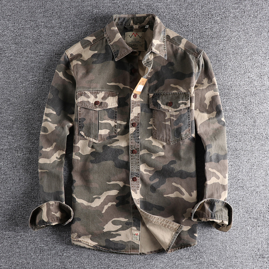 Herre camouflage skjorter