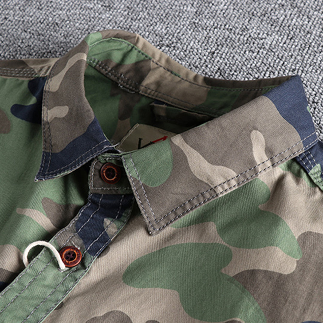 Herre camouflage skjorter